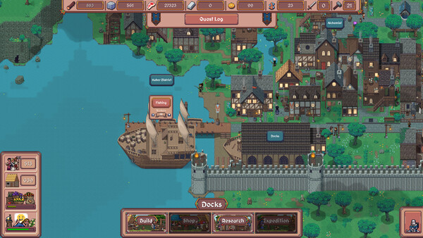 Hearth and Hamlet production screenshot from the official Steam store listing