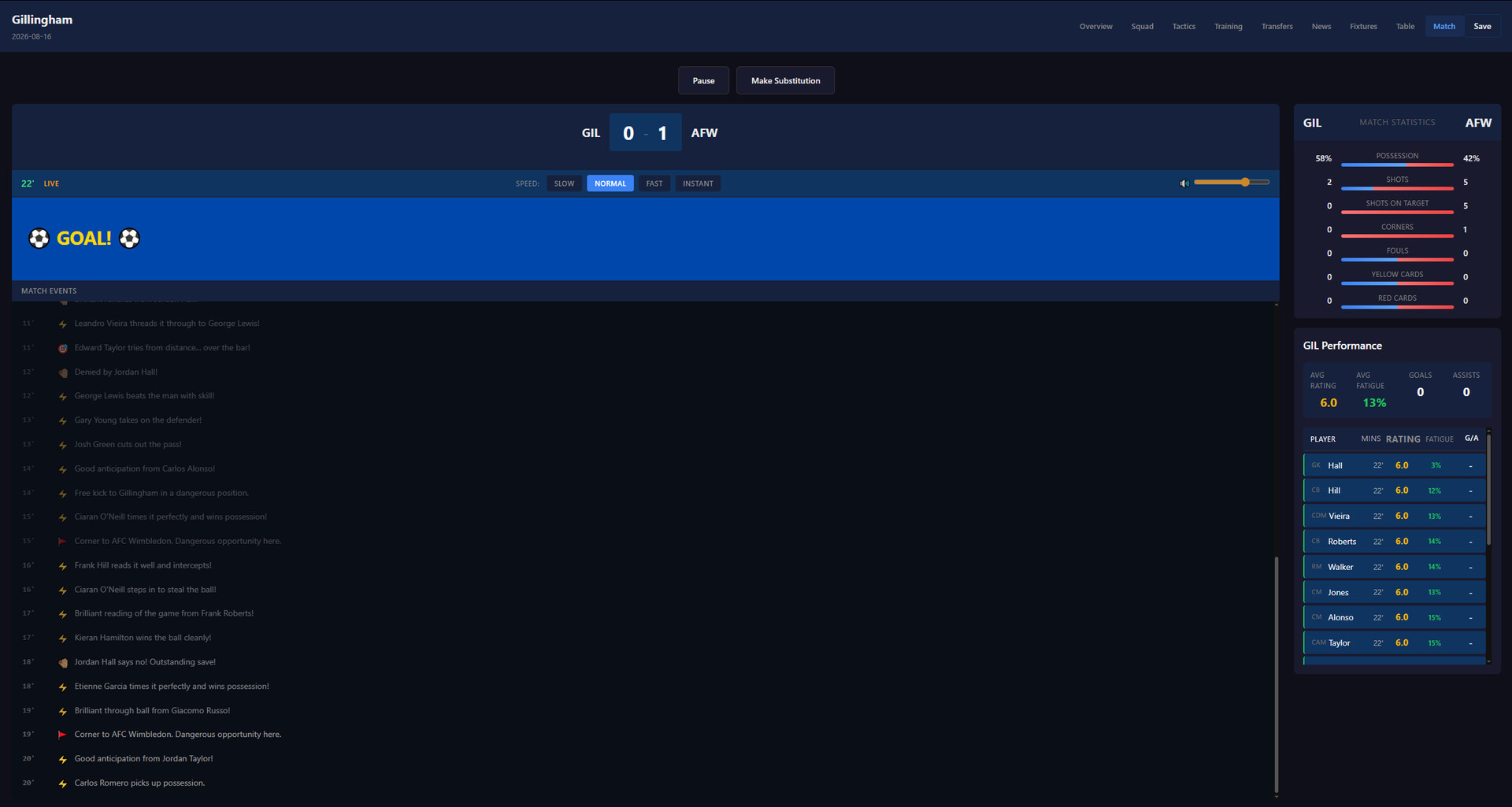 Matchday Manager screenshot #3