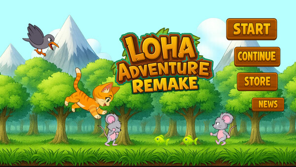 Screenshot of LoHa Adventure Remake gameplay showing in-action mechanics
