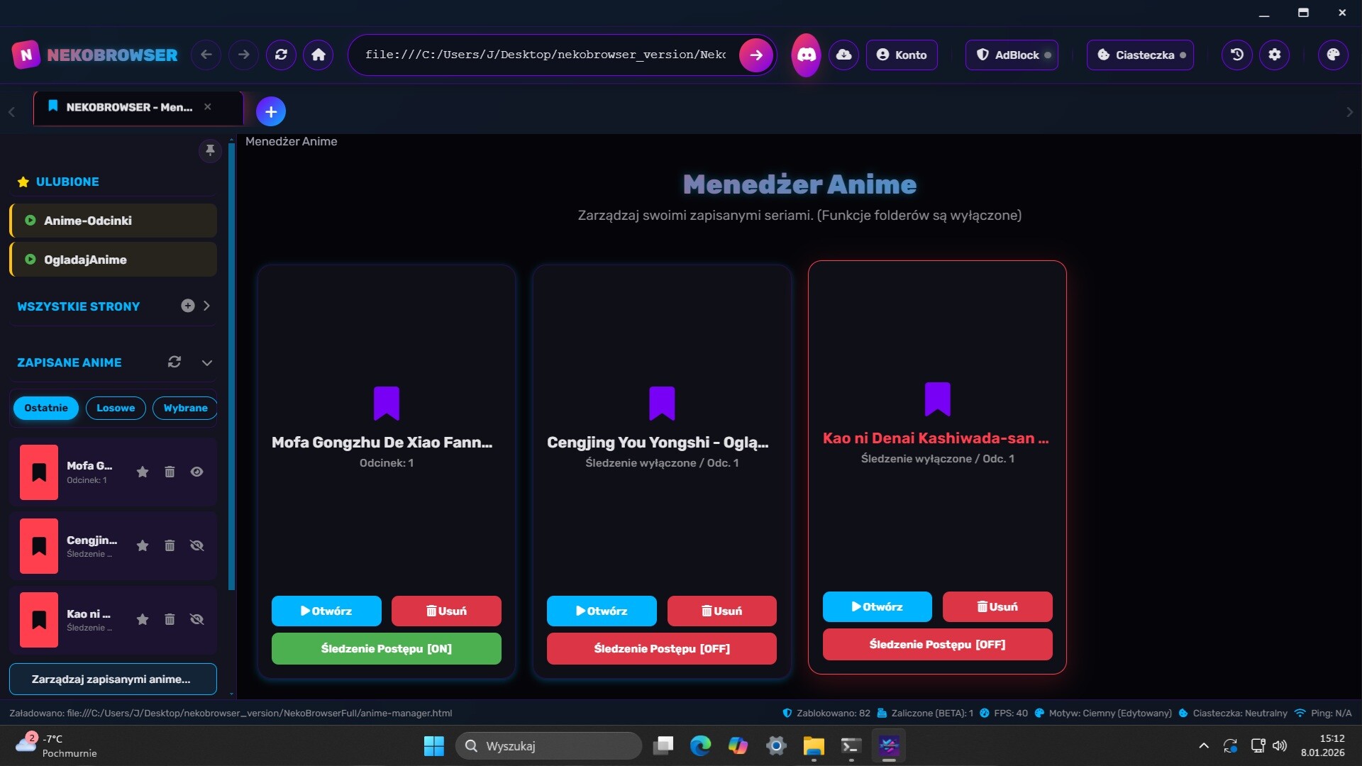 NekoBrowser: The Anime Player screenshot 4