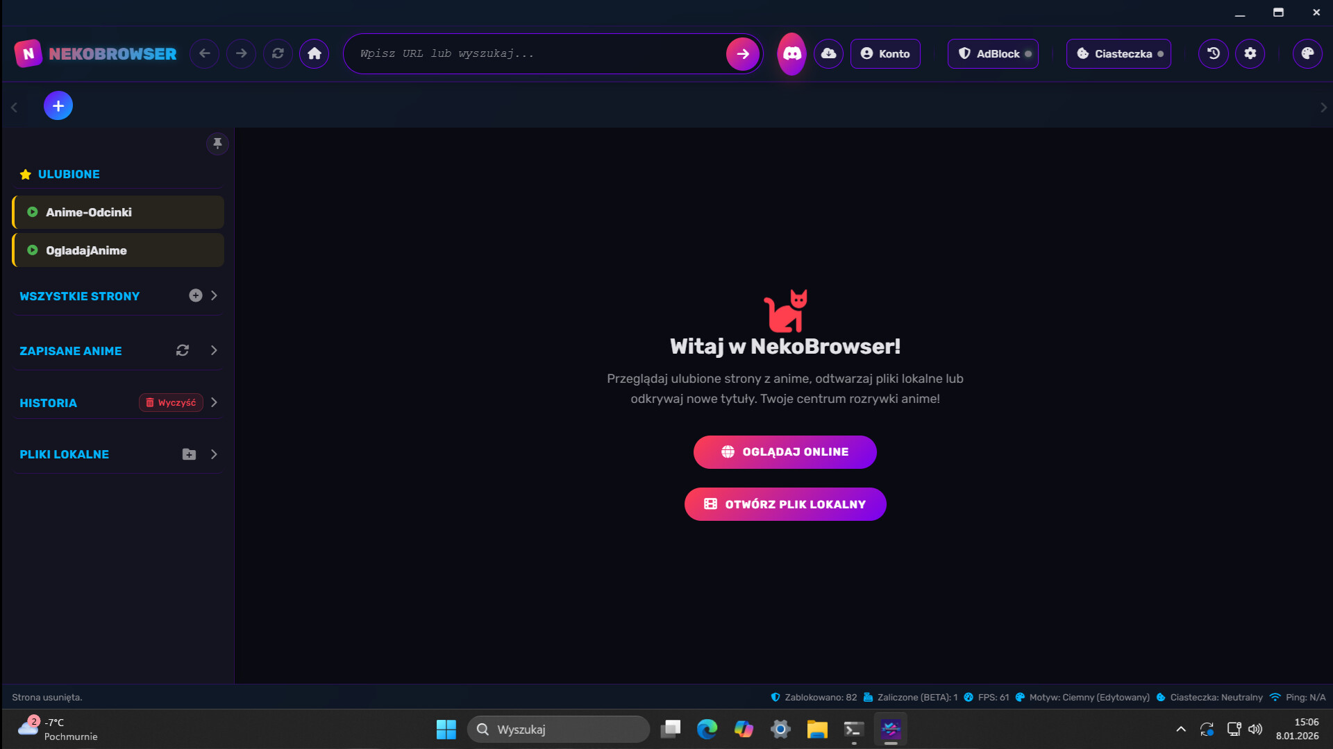 NekoBrowser: The Anime Player screenshot 1