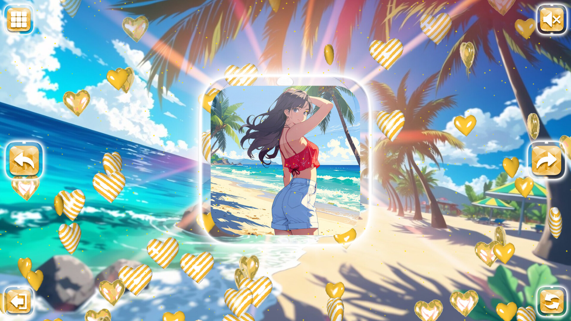 Lovely Anime Puzzle: Summer screenshot screenshot 2