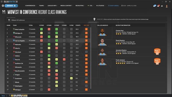 Draft Day Sports: College Basketball 2026for windows and Linux 1