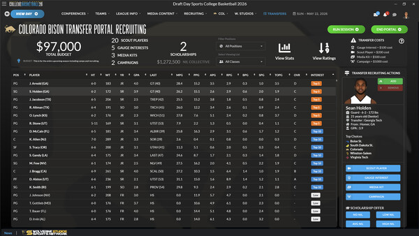 Draft Day Sports: College Basketball 2026