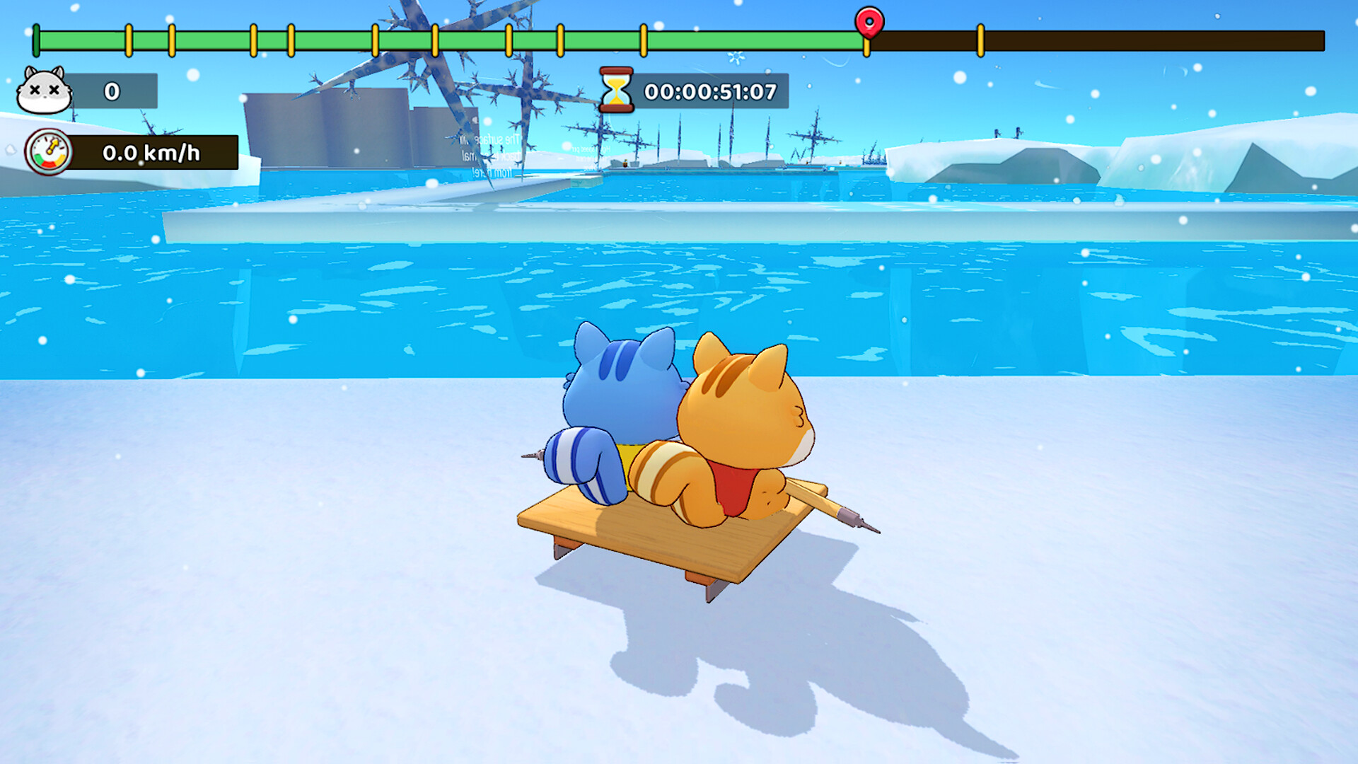 SKIDDDDDD: Tori's Frozen Racing screenshot #1