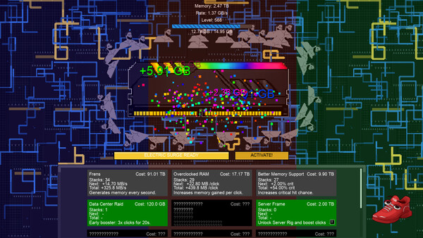 Screenshot of RAM Clicker