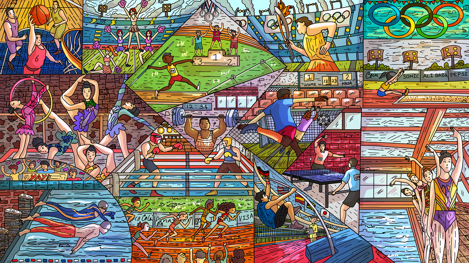 100 Olympic Cats - Artbook Featured Screenshot #1