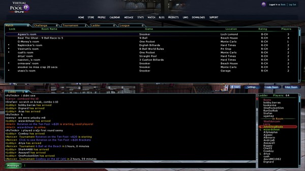 Screenshot z Virtual Pool 4 Multiplayer Screenshot z Virtual Pool 4 Multiplayer
