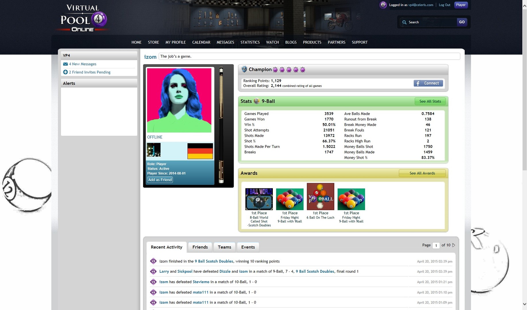 #3. Virtual Pool 4 Multiplayer (Steam) De: Celeris