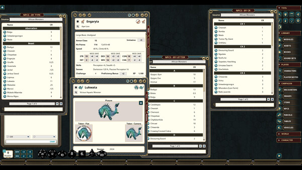 Fantasy Grounds - Legendary Bestiaries - African Monsters screenshot 4