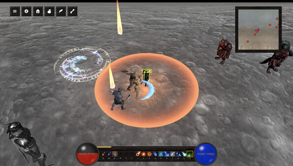 Screenshot of Unknown Explorer gameplay showing in-action mechanics