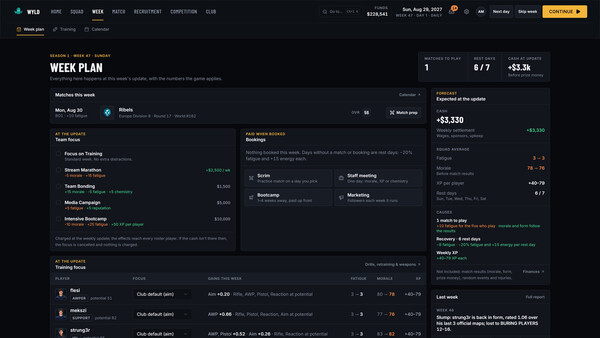 Screenshot of Esports Manager: FPS