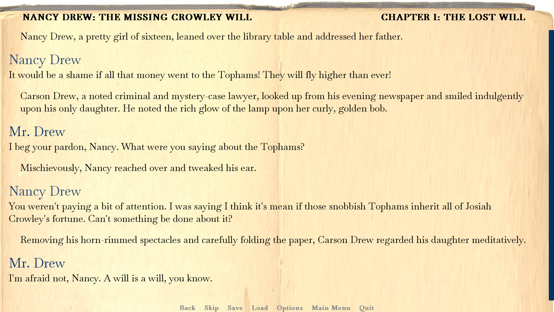 Nancy Drew: The Missing Crowley Will screenshot #1