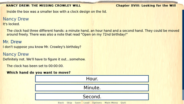 Nancy Drew: The Missing Crowley Will game for Linux 1