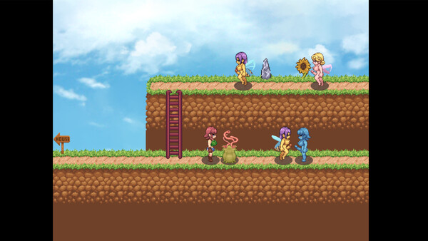 Screenshot of Futa Hero gameplay showing in-action mechanics