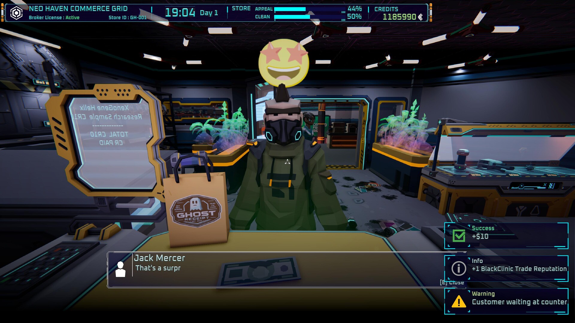 Ghost Receipt - A Cyberpunk Pawnshop Simulator screenshot 22