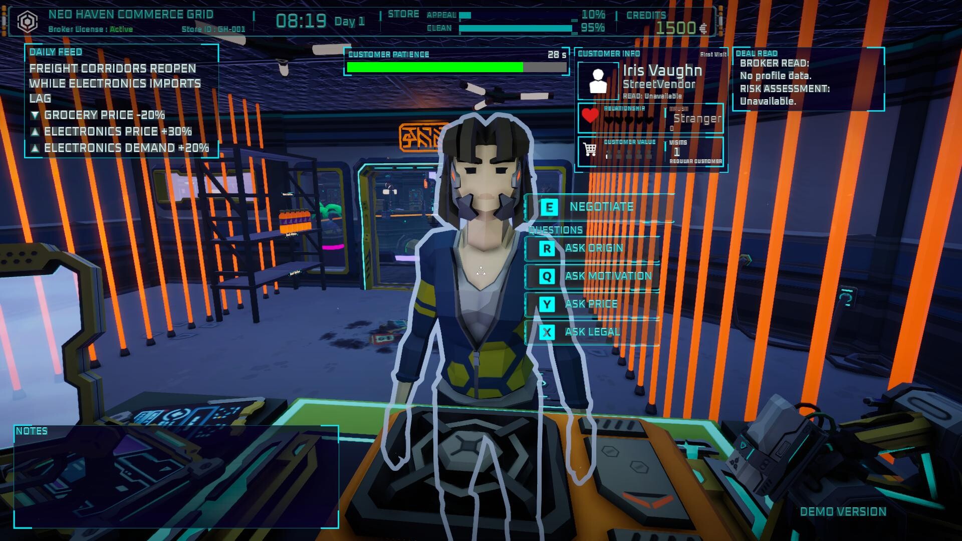 Ghost Receipt - A Cyberpunk Pawnshop Simulator screenshot 3