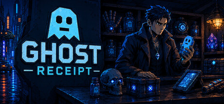 Ghost Receipt - A Cyberpunk Pawnshop Simulator header art