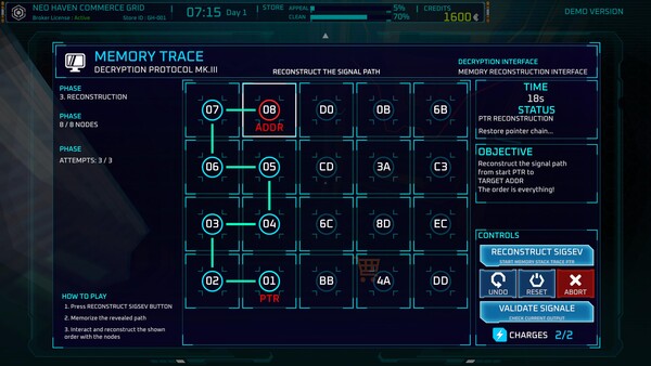 Скриншот 5 из игры Ghost Receipt - A Cyberpunk Pawnshop Simulator