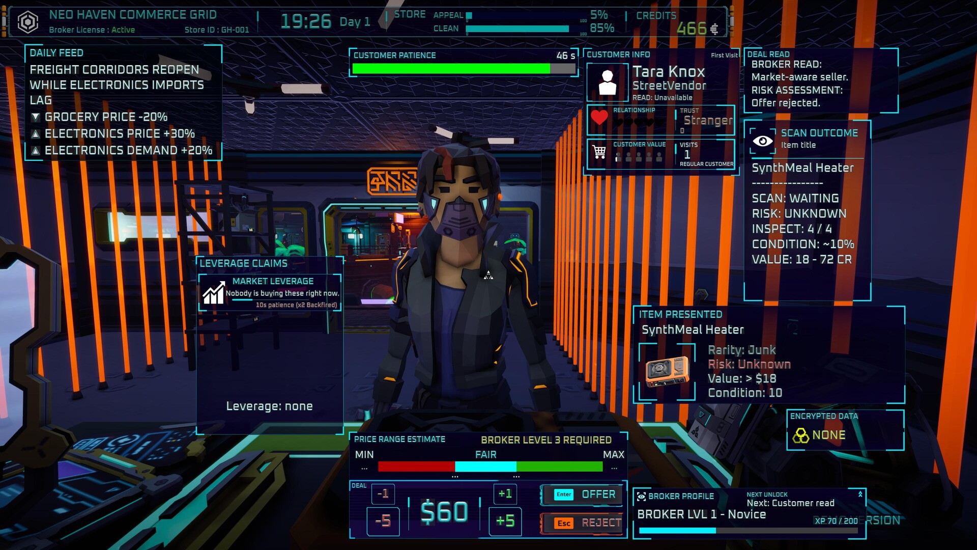 Ghost Receipt - A Cyberpunk Pawnshop Simulator screenshot 1
