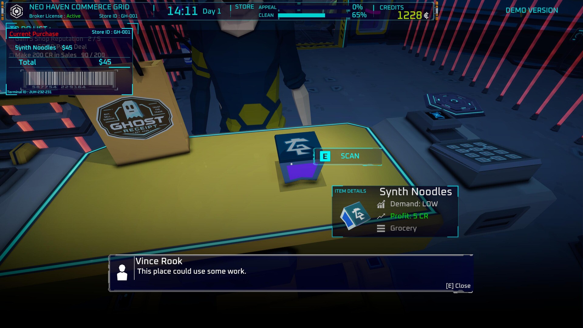 Ghost Receipt - A Cyberpunk Pawnshop Simulator screenshot 33