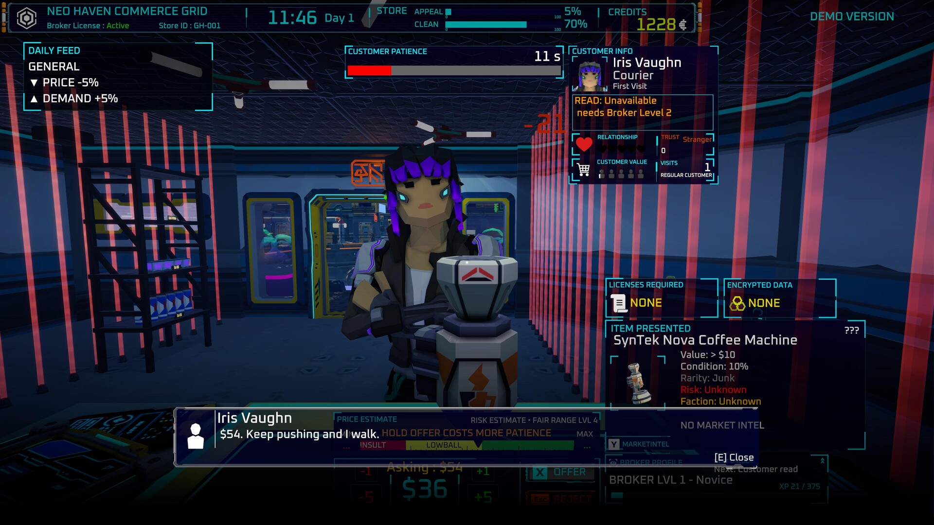 Ghost Receipt - A Cyberpunk Pawnshop Simulator screenshot 36