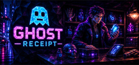 Ghost Receipt - A Cyberpunk Pawnshop Simulator key art