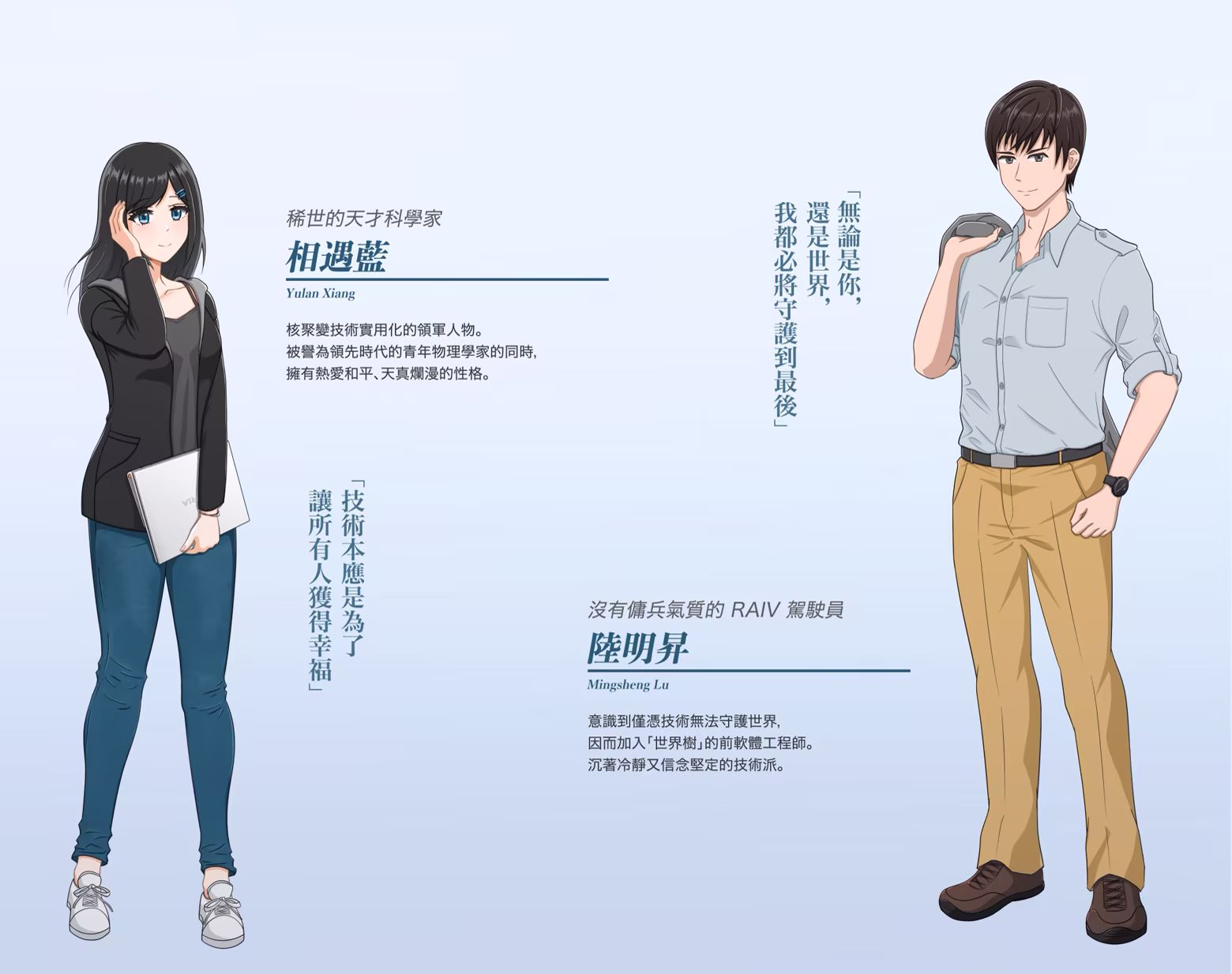 登場人物：相遇藍 &amp; 陸明昇