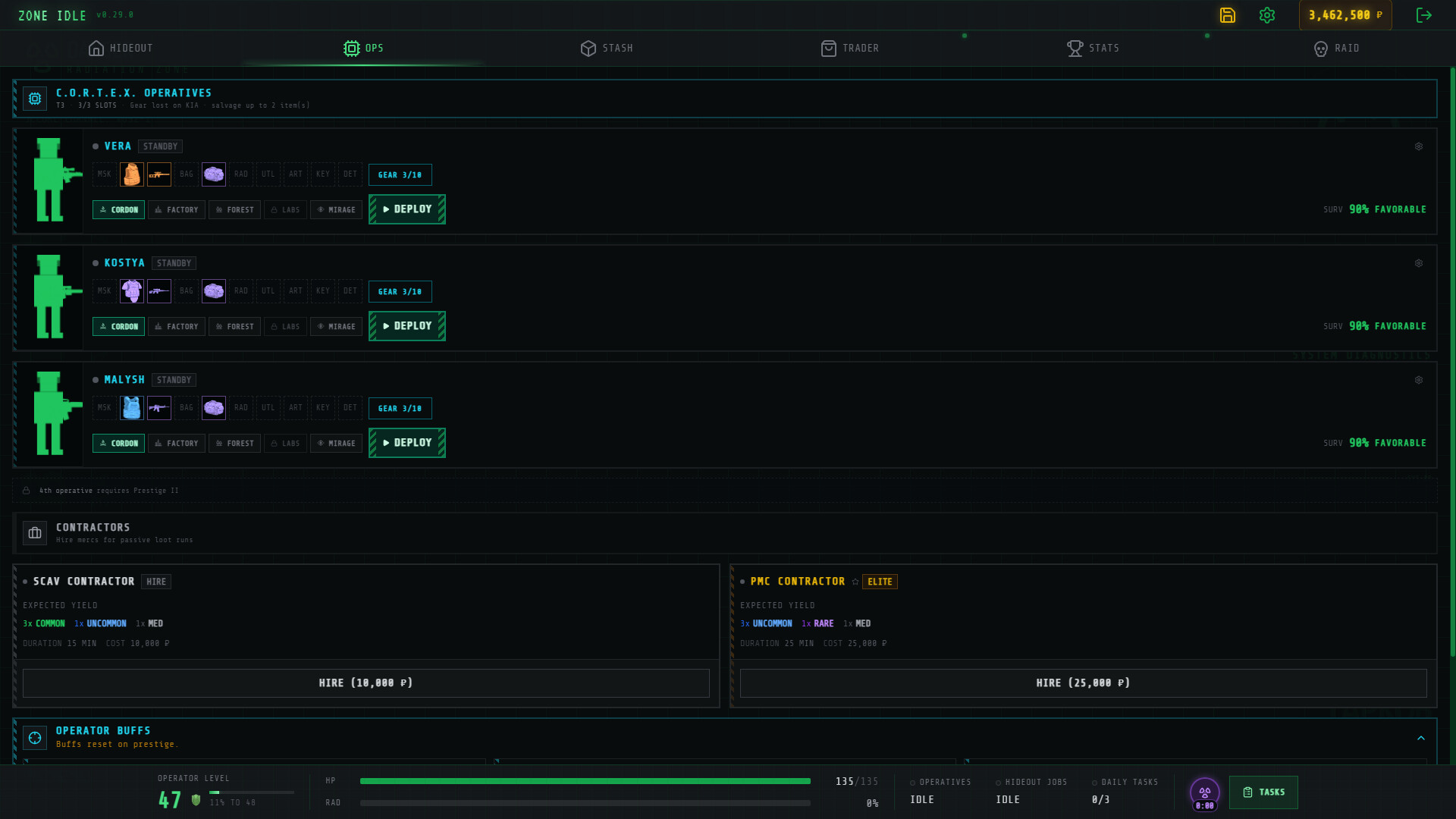 Screenshot of Zone Idle