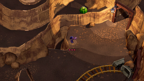 Screenshot of Wandslinger gameplay showing in-action mechanics