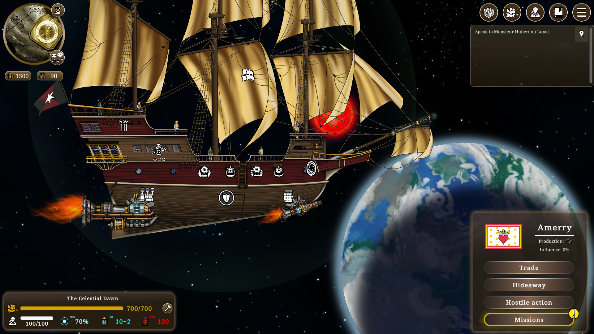 Heliostar: Space Galleon screenshot 1