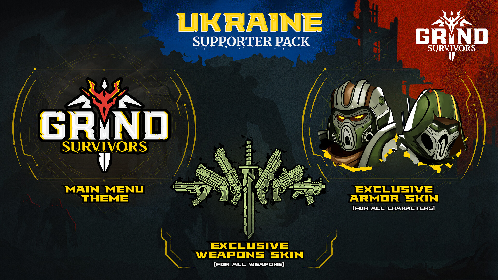 Grind Survivors: Ukraine Supporter Pack Featured Screenshot #1