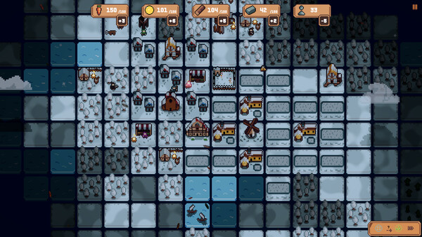 Screenshot of Before the Snow gameplay showing in-action mechanics