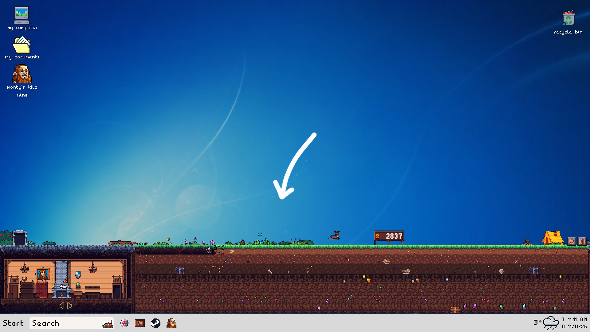 Monty's Idle Mineのスクリーンショット 1