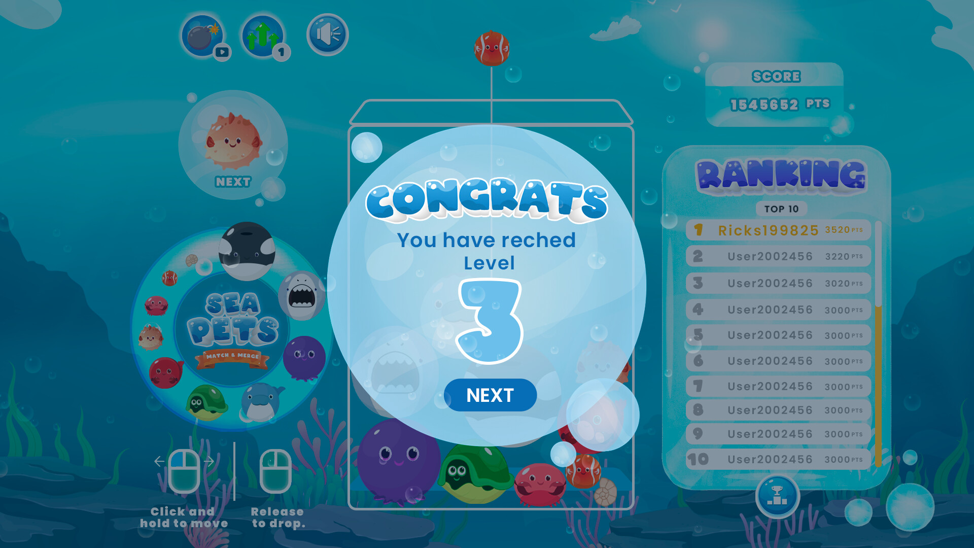 Sea Pets: Match & Merge screenshot #2