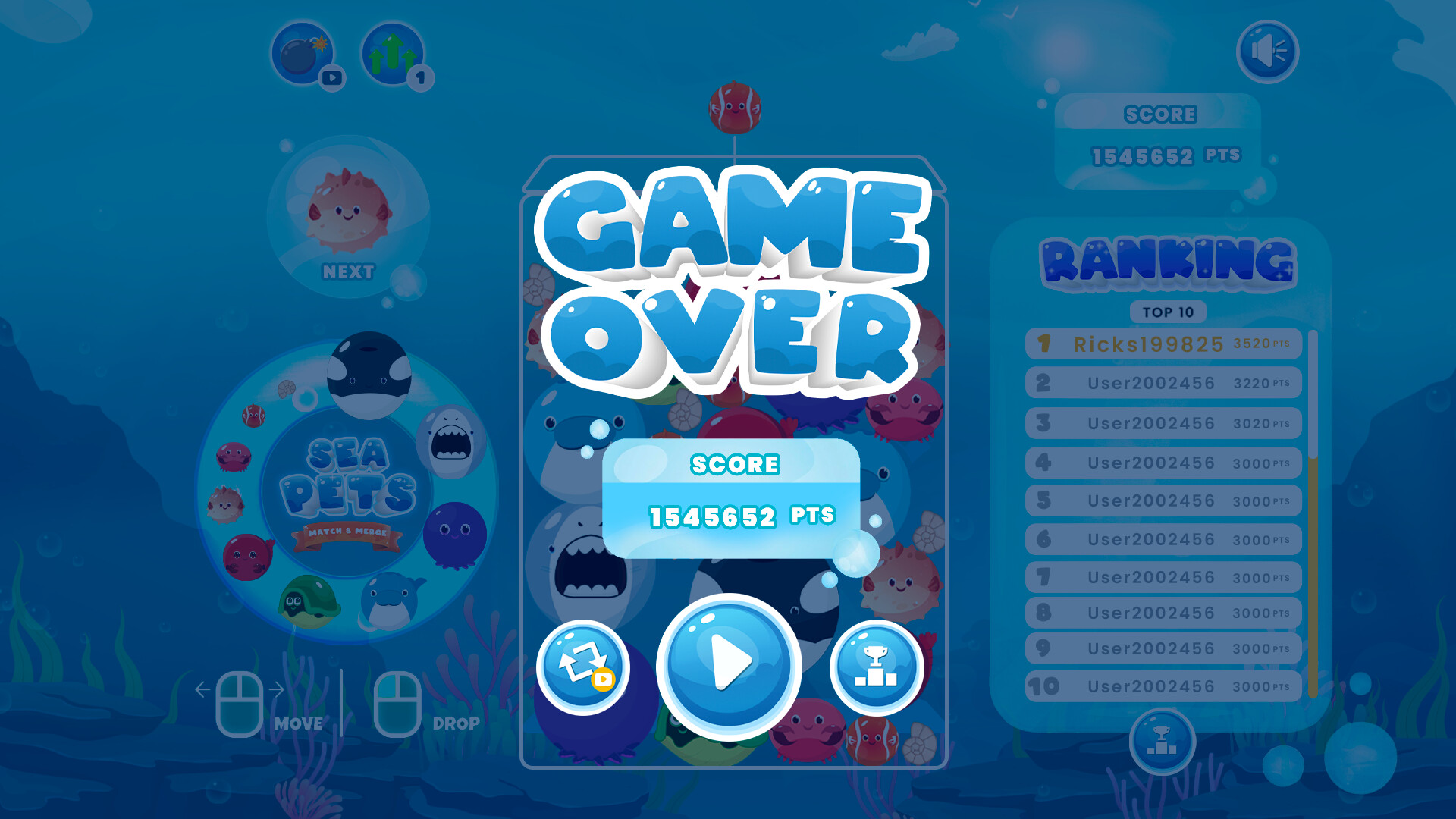 Sea Pets: Match & Merge screenshot #1