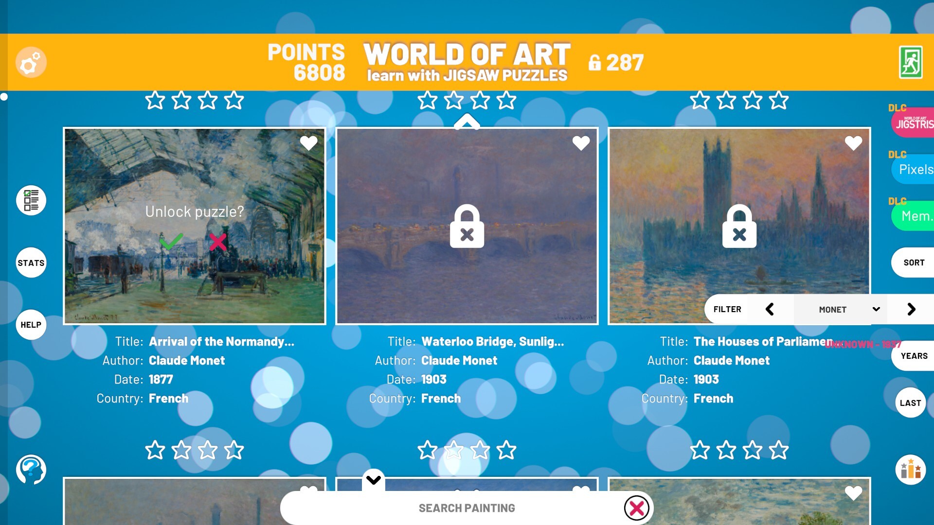 WORLD OF ART JIGSAW PUZZLES: MONET PC gameplay screenshot 6 of 6