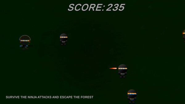 Screenshot of Ninja Soldier Raid gameplay showing in-action mechanics