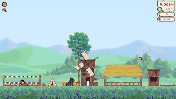 Screenshot of Canter Cove gameplay showing in-action mechanics