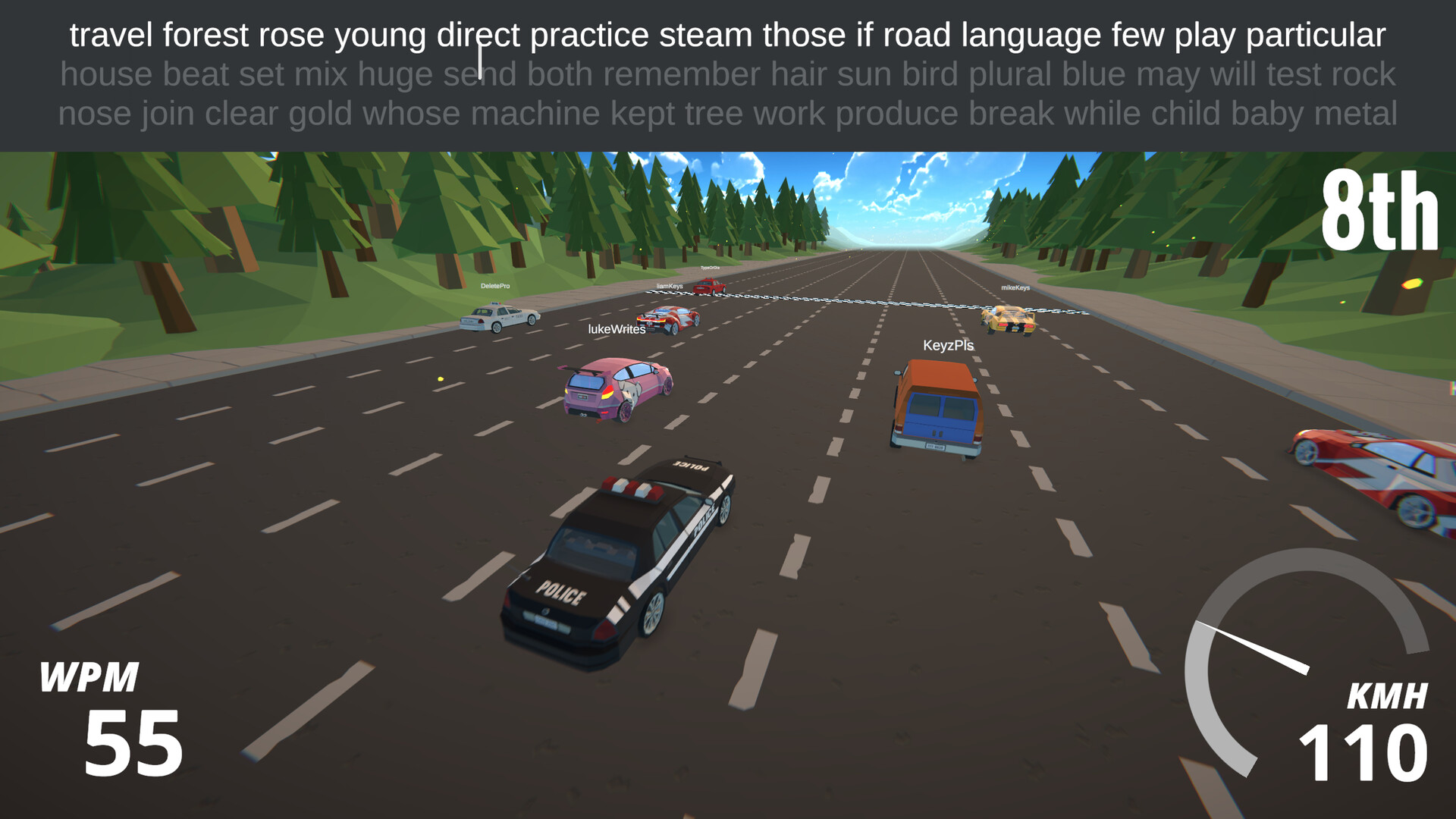 Typing Drag Racer screenshot #11