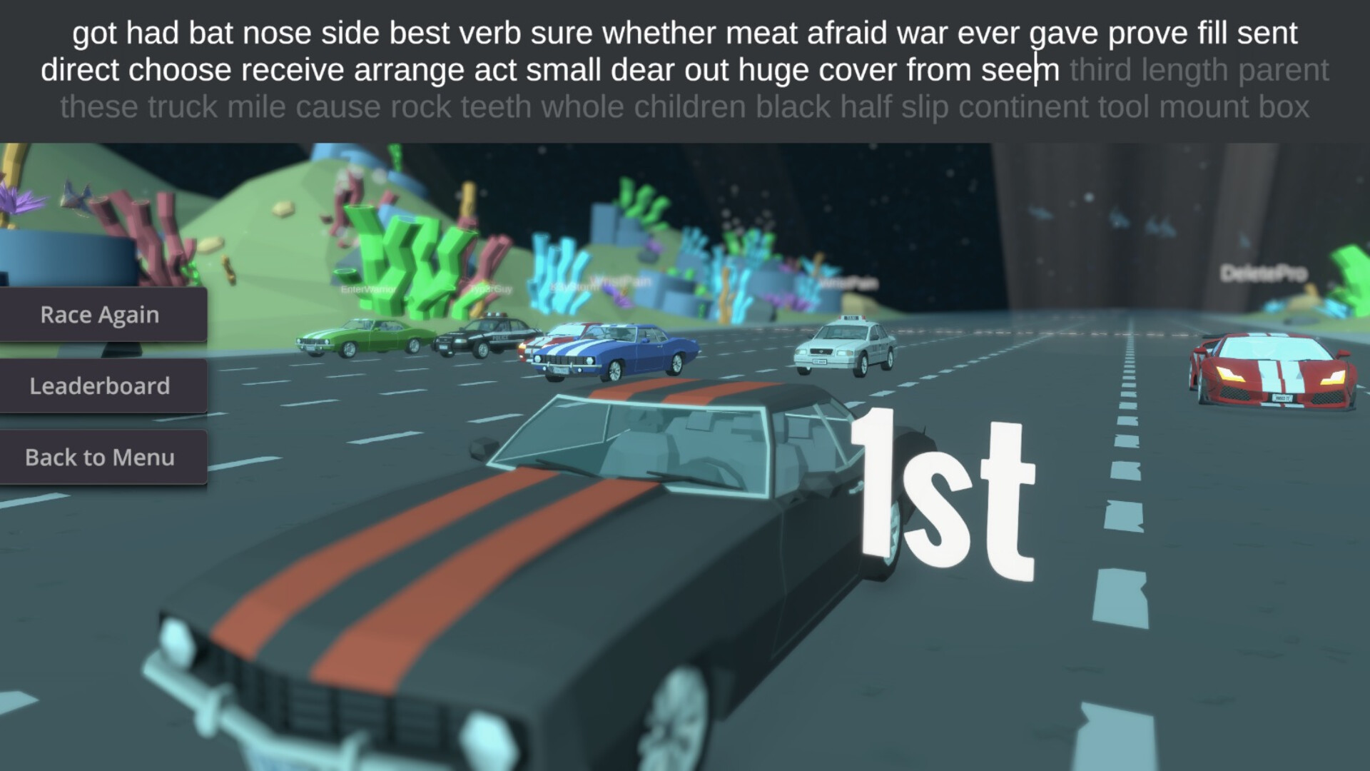 Typing Drag Racer screenshot #9