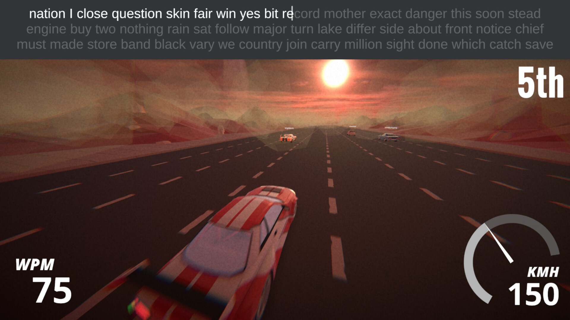 Typing Drag Racer screenshot #13