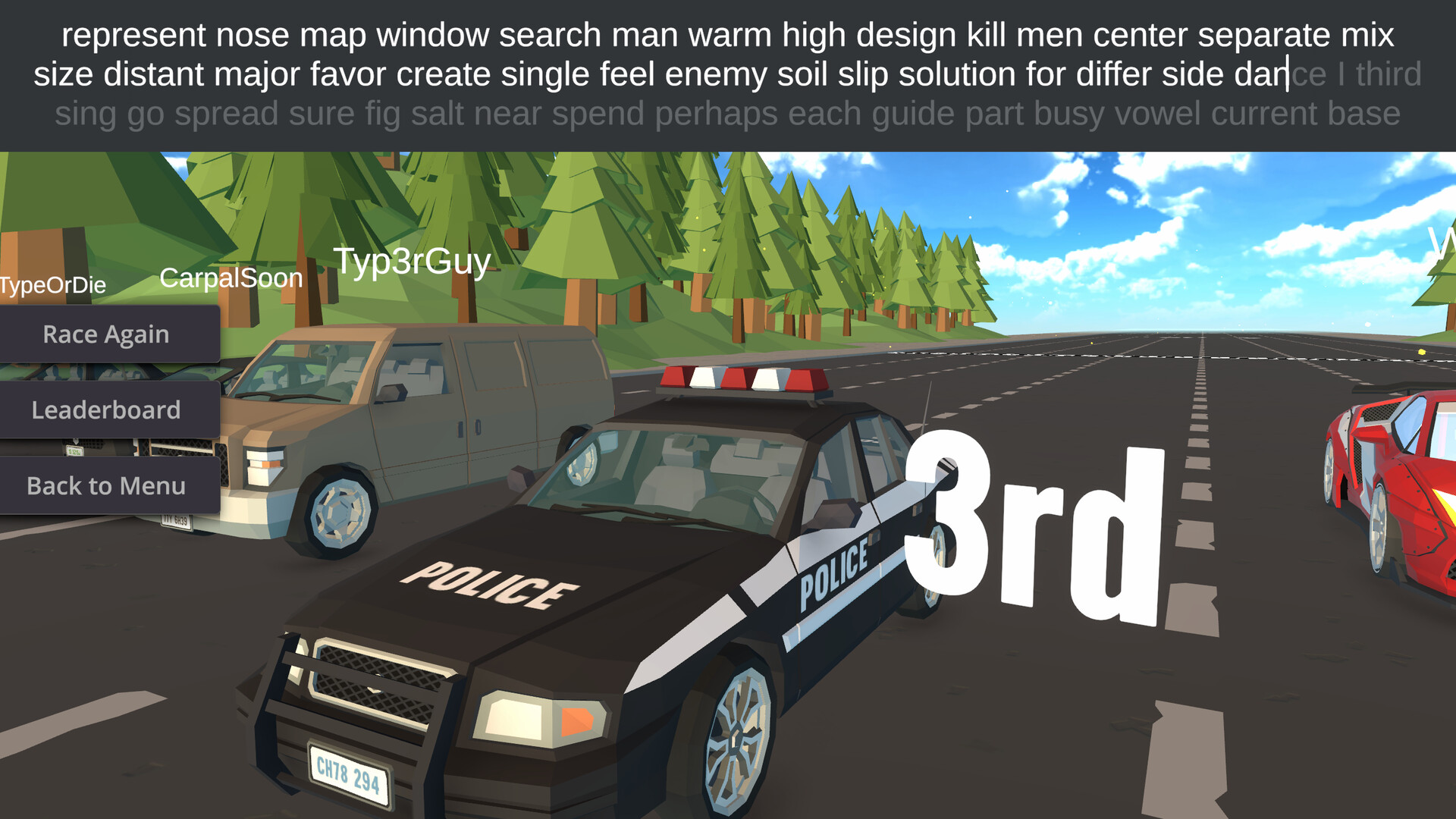 Typing Drag Racer screenshot #12