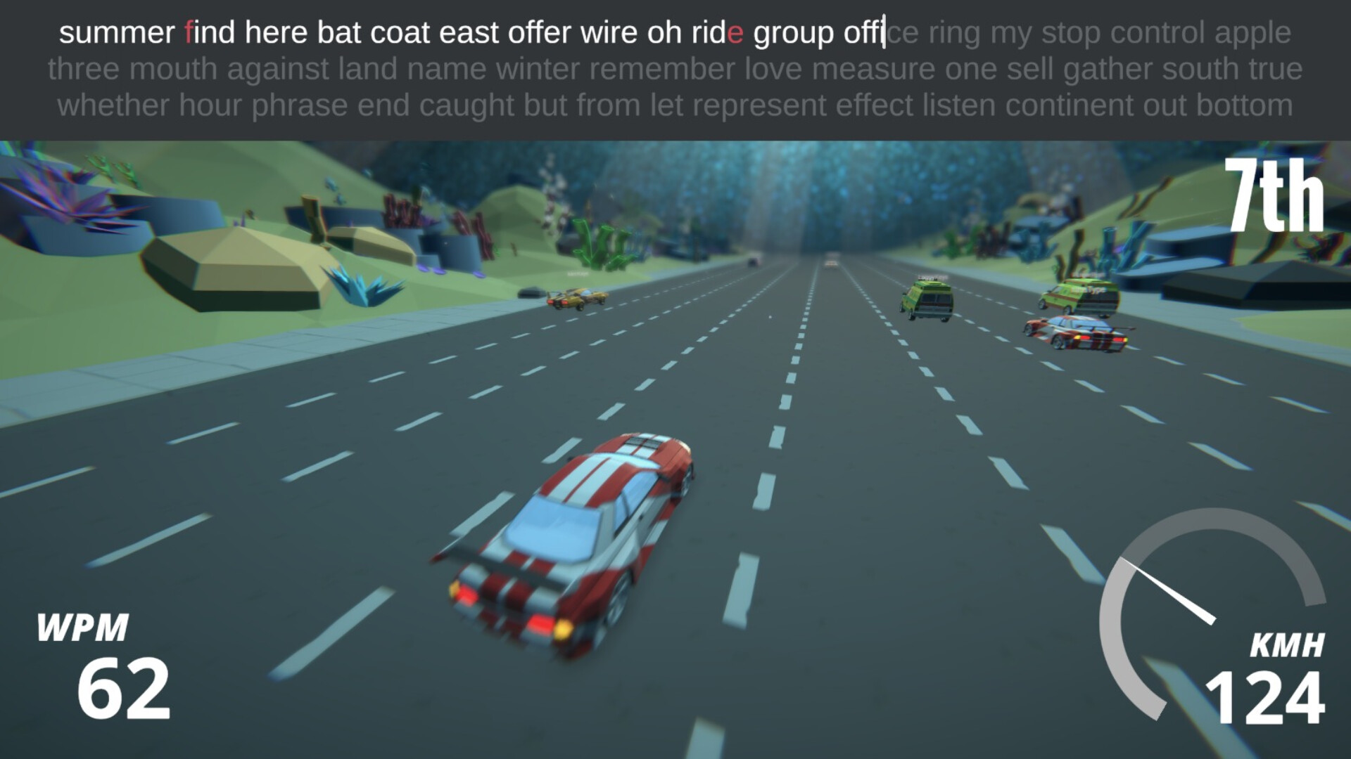 Typing Drag Racer screenshot 5