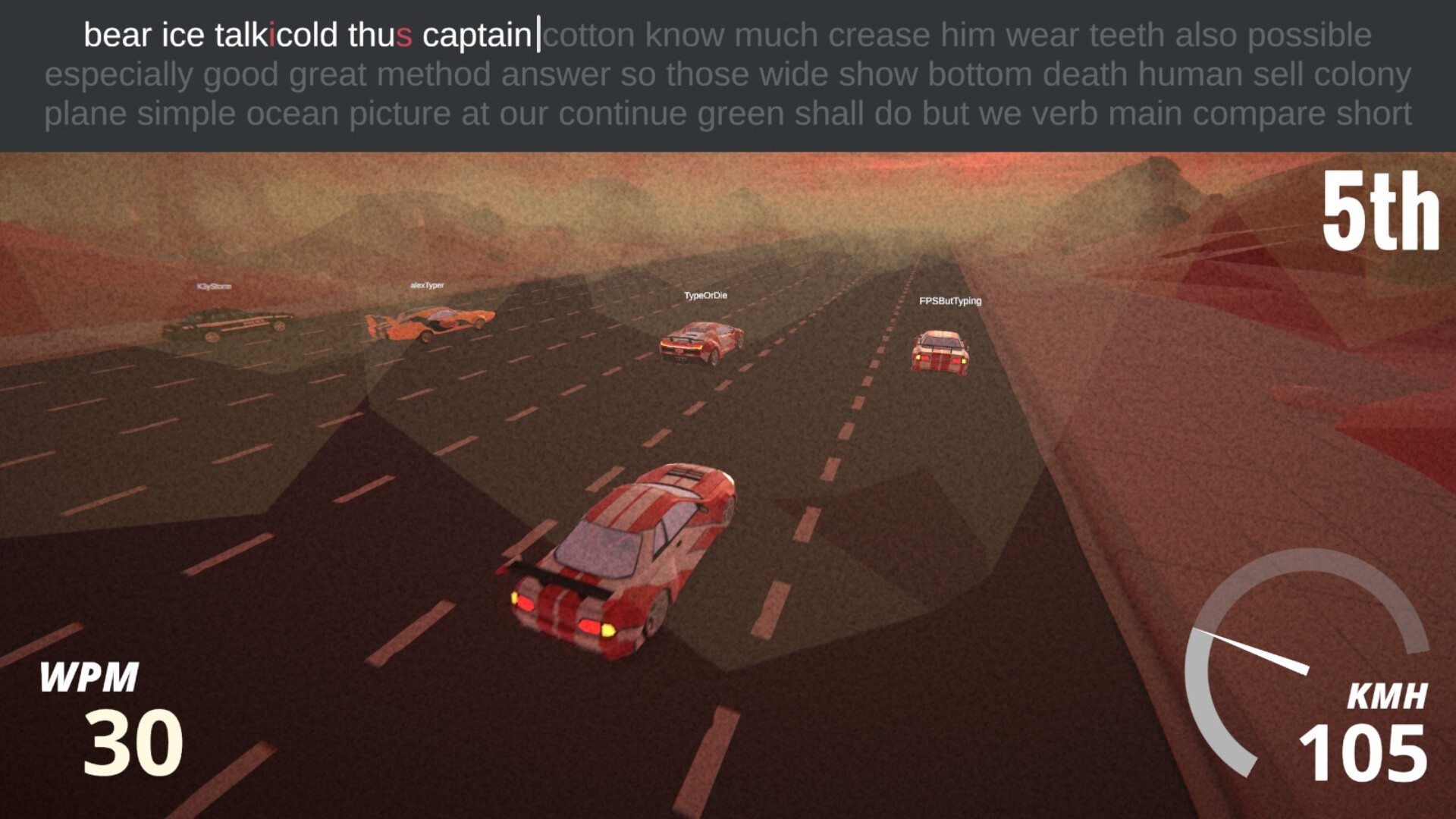 Typing Drag Racer screenshot #14