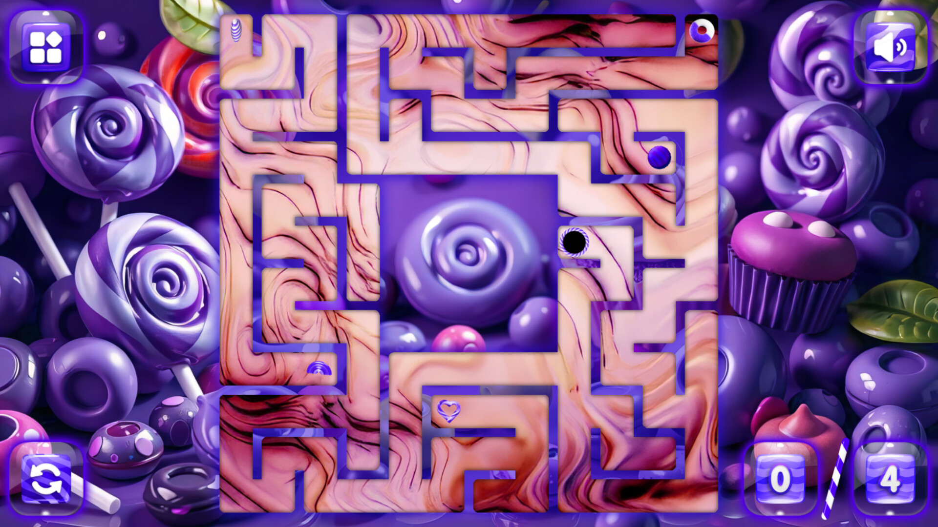 Sweetie Candy Maze: Violet Plum screenshot #3