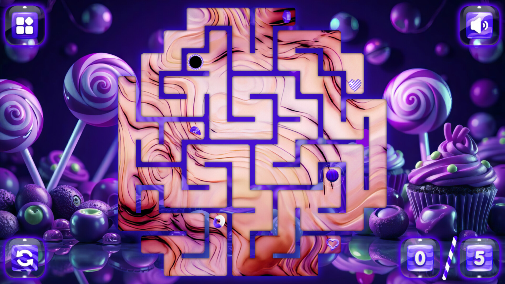 Sweetie Candy Maze: Violet Plum screenshot #4