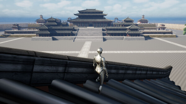 Screenshot of 墨武天工 gameplay showing in-action mechanics
