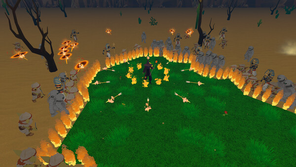 Screenshot of The Last Ember gameplay showing in-action mechanics