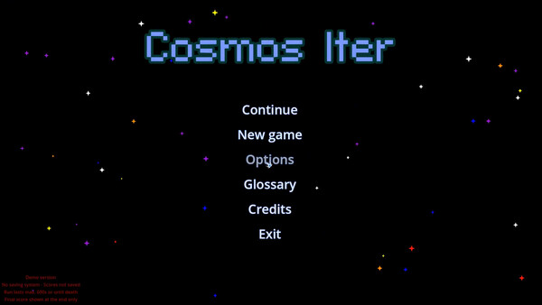 Screenshot of Cosmos Iter gameplay showing in-action mechanics